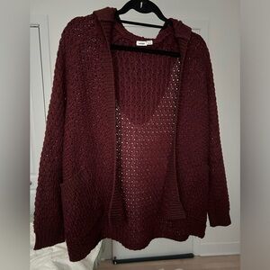 Burgundy Cardigan (Garage)
